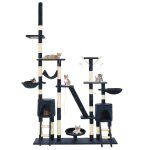 Vidaxl arbre � chat avec griffoirs en sisal 230 - 250 cm bleu