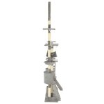 Vidaxl arbre � chat avec griffoirs en sisal 230 - 250 cm gris
