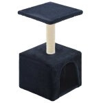 Vidaxl arbre  chat avec griffoir en sisal 55 cm bleu fonc