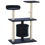 Vidaxl arbre  chat avec griffoirs en sisal 95 cm bleu fonc