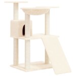 Vidaxl arbre à chat avec griffoirs en sisal crème 83 cm Vidaxl arbre à chat avec griffoirs en sisal crème 83 cm