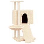 Vidaxl arbre � chat avec griffoirs en sisal cr�me 96 cm
