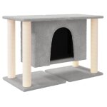 Vidaxl arbre à chat avec griffoirs en sisal gris clair 50 cm Vidaxl arbre à chat avec griffoirs en sisal gris clair 50 cm