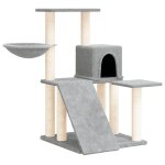 Vidaxl arbre à chat avec griffoirs en sisal gris clair 82 cm Vidaxl arbre à chat avec griffoirs en sisal gris clair 82 cm