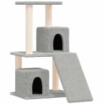 Vidaxl arbre � chat avec griffoirs en sisal gris clair 82 cm