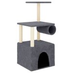 Vidaxl arbre à chat avec griffoirs en sisal gris foncé 109, 5 cm Vidaxl arbre à chat avec griffoirs en sisal gris foncé 109, 5 cm