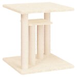 Vidaxl arbres  chat avec plates - formes crme 50 cm