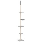 Vidaxl arbre à chat du sol au plafond gris clair 263, 5 - 289, 5 cm Vidaxl arbre à chat du sol au plafond gris clair 263, 5 - 289, 5 cm