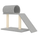 Vidaxl arbres � chat avec tunnel et �chelle gris clair 55, 5 cm