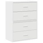 Vidaxl armoires avec 2 tiroirs 2pcs blanc 60x31x40cm bois d'ingnierie