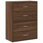 Vidaxl armoires avec 2 tiroirs 2 pcs chne marron bois d'ingnierie