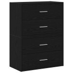 Vidaxl armoires avec 2 tiroirs 2 pcs chne noir bois d'ingnierie