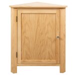 Vidaxl armoire d'angle 59 x 45 x 80 cm bois de ch�ne massif
