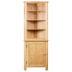 Vidaxl armoire d'angle 59x36x180 cm bois de ch�ne massif