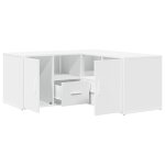 Vidaxl armoire d'angle blanc 160x40x45 cm bois d?ing�nierie