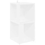 Vidaxl armoire d'angle blanc 33x33x67 cm bois d'ing�nierie