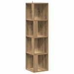 Vidaxl armoire d'angle chne artisanal 33x33x132 cm bois d'ingnierie