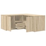 Vidaxl armoire d'angle chne sonoma 160x40x45 cm bois d?ingnierie