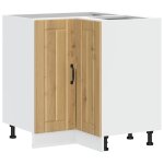 Vidaxl armoire d'angle de cuisine lucca ch�ne artisanal