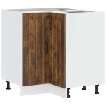 Vidaxl armoire d'angle de cuisine lucca ch�ne fum� bois d'ing�nierie