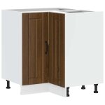 Vidaxl armoire d'angle de cuisine lucca ch�ne marron bois d'ing�nierie