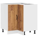 Vidaxl armoire d'angle de cuisine lucca vieux bois bois d'ingnierie