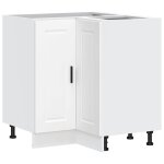 Vidaxl armoire d'angle de cuisine porto blanc bois d'ing�nierie
