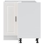 Vidaxl armoire d'angle de cuisine porto blanc brillant bois ingnierie