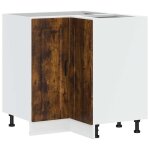 Vidaxl armoire d'angle de cuisine porto ch�ne fum� bois d'ing�nierie