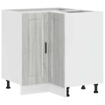 Vidaxl armoire d'angle de cuisine porto sonoma gris bois d'ingnierie
