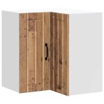 Vidaxl armoire d'angle murale de cuisine lucca vieux bois