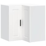 Vidaxl armoire d'angle murale de cuisine porto blanc bois d'ingnierie