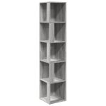 Vidaxl armoire d'angle sonoma gris 33x33x164, 5 cm bois d'ingnierie