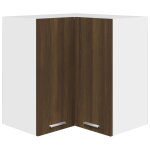 Vidaxl armoire d'angle suspendue  lyon  chne brun 57 x 57 x 60 cm bois d'ingnierie
