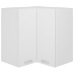 Vidaxl armoire d'angle suspendue lyon blanc 57x57x60 cm
