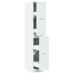 Vidaxl armoire d'apothicaire blanche 30 x 41 x 174, 5 cm bois d'ingnierie