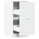 Vidaxl armoire d'apothicaire blanc 40x41x77, 5 cm bois d'ing�nierie