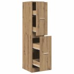 Vidaxl armoire d'apothicaire ch�ne artisanal 30x41x144, 5 cm bois d'ing�nierie