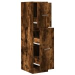 Vidaxl armoire d'apothicaire ch�ne fum� 30x41x118 cm bois d'ing�nierie