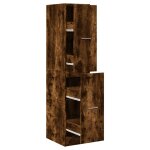 Vidaxl armoire d'apothicaire chêne fumé 30x41x144, 5 cm bois ingénierie Vidaxl armoire d'apothicaire chêne fumé 30x41x144, 5 cm bois ingénierie