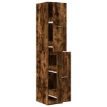 Vidaxl armoire d'apothicaire ch�ne fum� 30x41x174, 5 cm bois ing�nierie