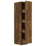Vidaxl armoire apothicaire ch�ne fum� 30x42, 5x150 cm bois d'ing�nierie