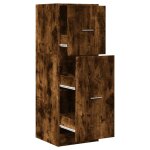 Vidaxl armoire d'apothicaire ch�ne fum� 40x41x118 cm bois d'ing�nierie