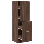 Vidaxl armoire apothicaire chêne marron 40x41x144, 5 cm bois ingénierie Vidaxl armoire apothicaire chêne marron 40x41x144, 5 cm bois ingénierie