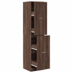Vidaxl armoire apothicaire ch�ne marron 40x41x174, 5 cm bois ing�nierie