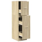 Vidaxl armoire d'apothicaire ch�ne sonoma 30x41x118 cm bois ing�nierie