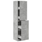 Vidaxl armoire d'apothicaire gris béton 40x41x174, 5 cm bois ingénierie Vidaxl armoire d'apothicaire gris béton 40x41x174, 5 cm bois ingénierie