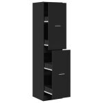 Vidaxl armoire d'apothicaire noir 40x41x174, 5 cm bois d'ingénierie Vidaxl armoire d'apothicaire noir 40x41x174, 5 cm bois d'ingénierie