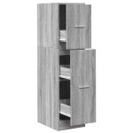 Vidaxl armoire apothicaire sonoma gris 30x41x118 cm bois d'ing�nierie