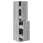 Vidaxl armoire apothicaire sonoma gris 30x41x144, 5cm bois d'ingénierie Vidaxl armoire apothicaire sonoma gris 30x41x144, 5cm bois d'ingénierie